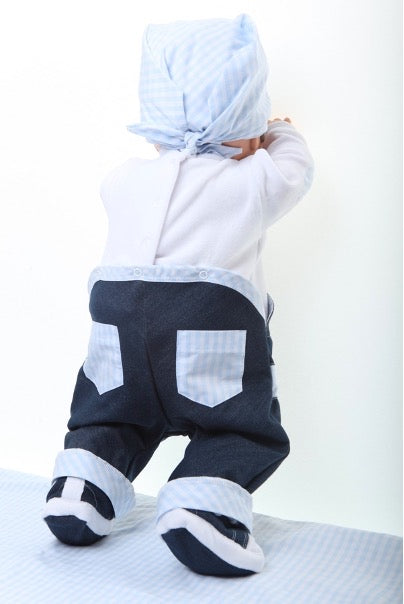 🇫🇷Ensemble salopette-sneakers Pyjabi