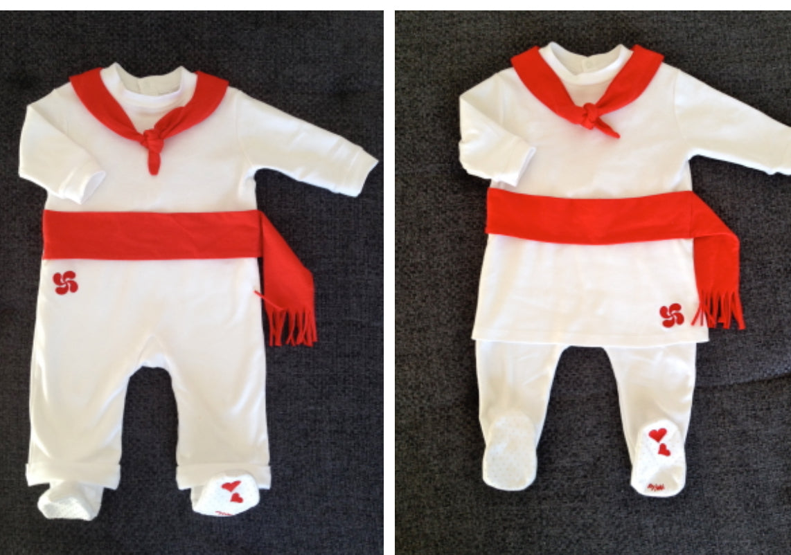 Tenue basque bébé fille