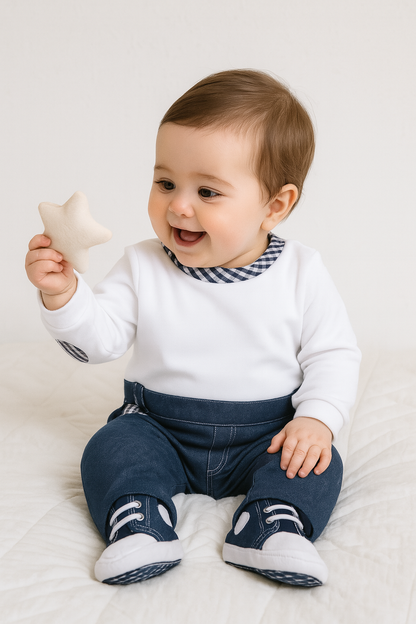 🇫🇷 Pyjabi jean et petites baskets intégrées - mixte