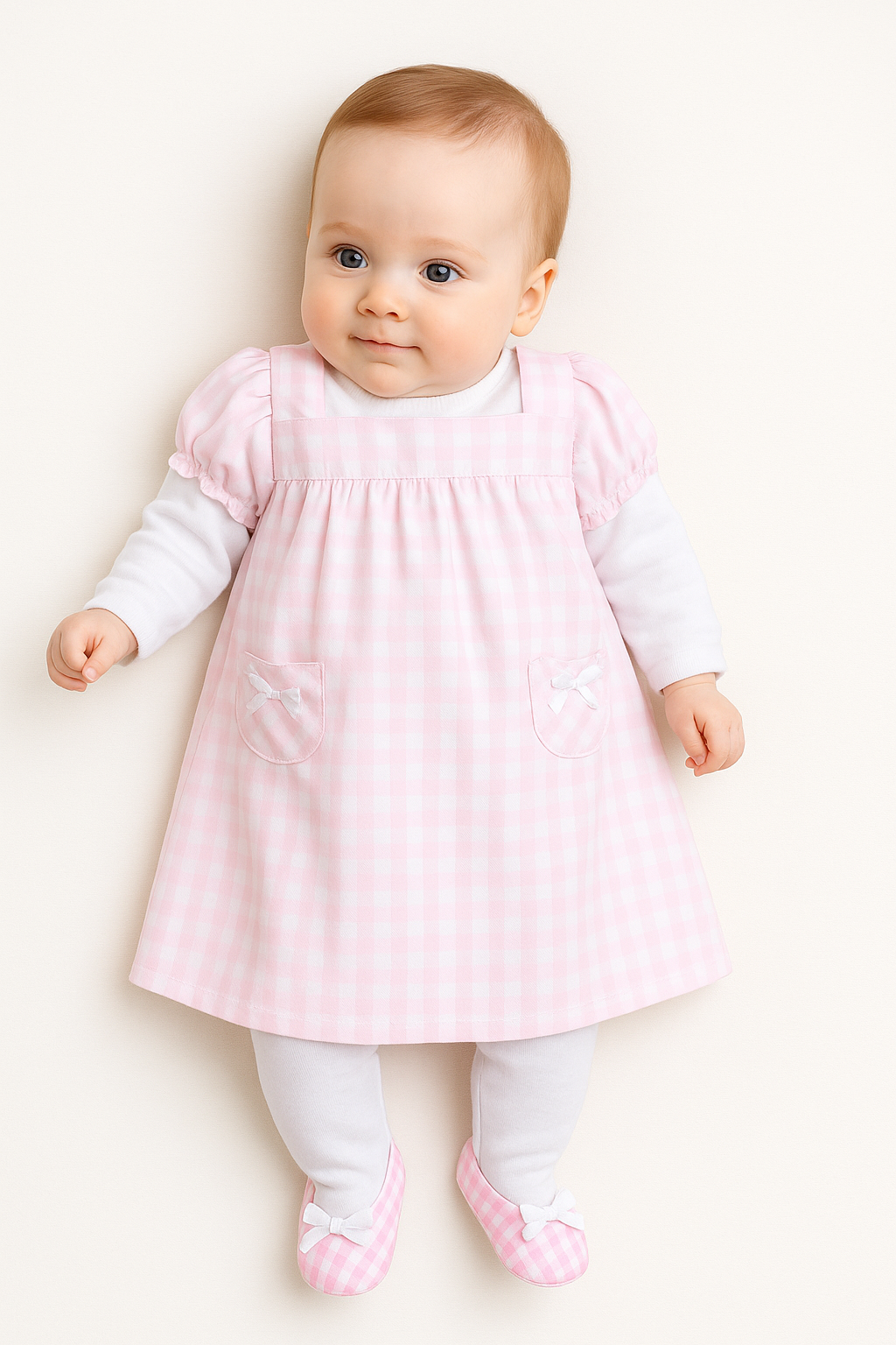 Robe-Pyjabi Vichy et ses petites ballerines