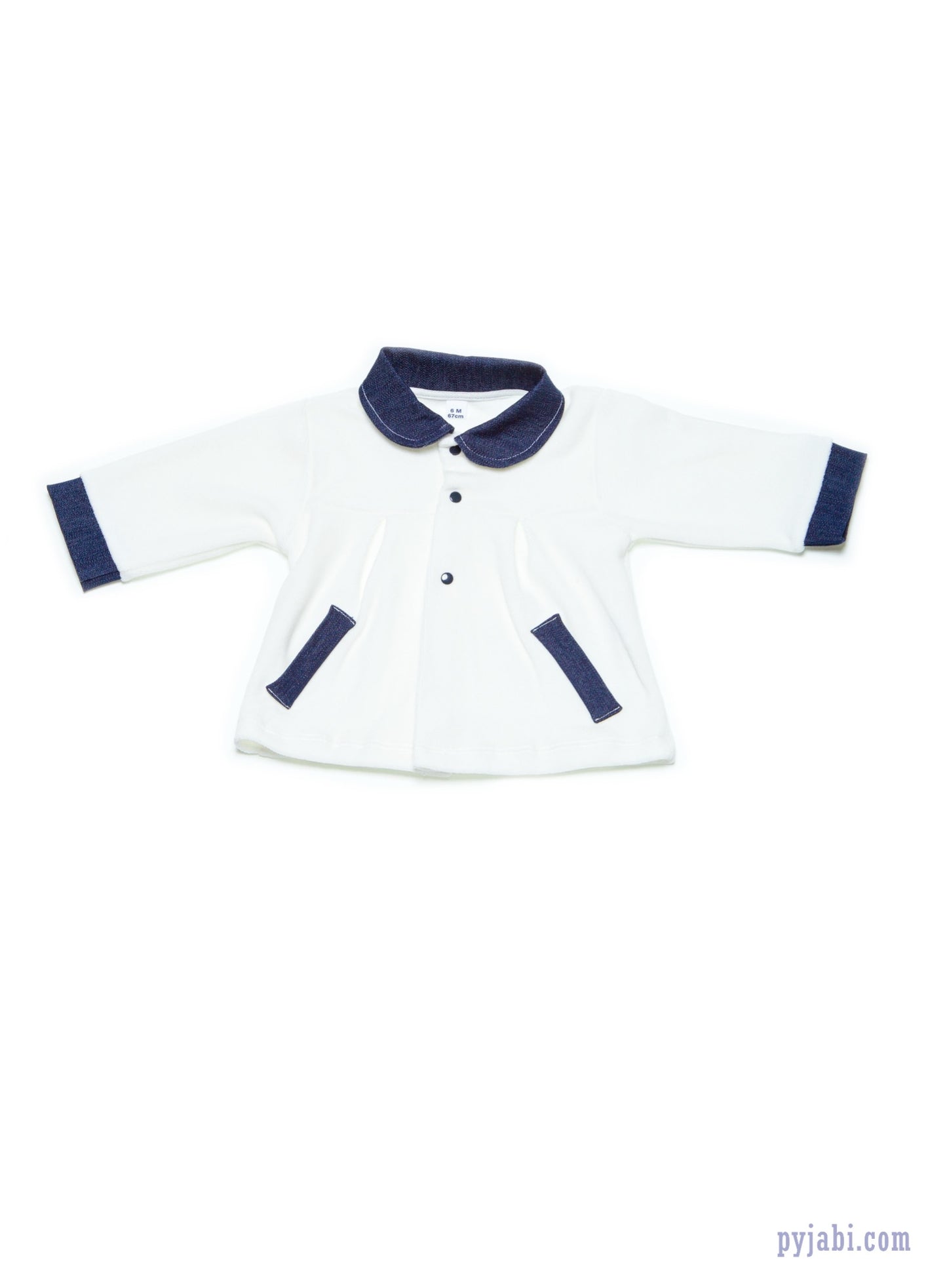 Ensemble 3 pièces 100% coton bio - robe-veste-bonnet