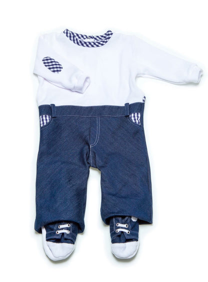 🇫🇷 Pyjabi jean et petites baskets intégrées - mixte
