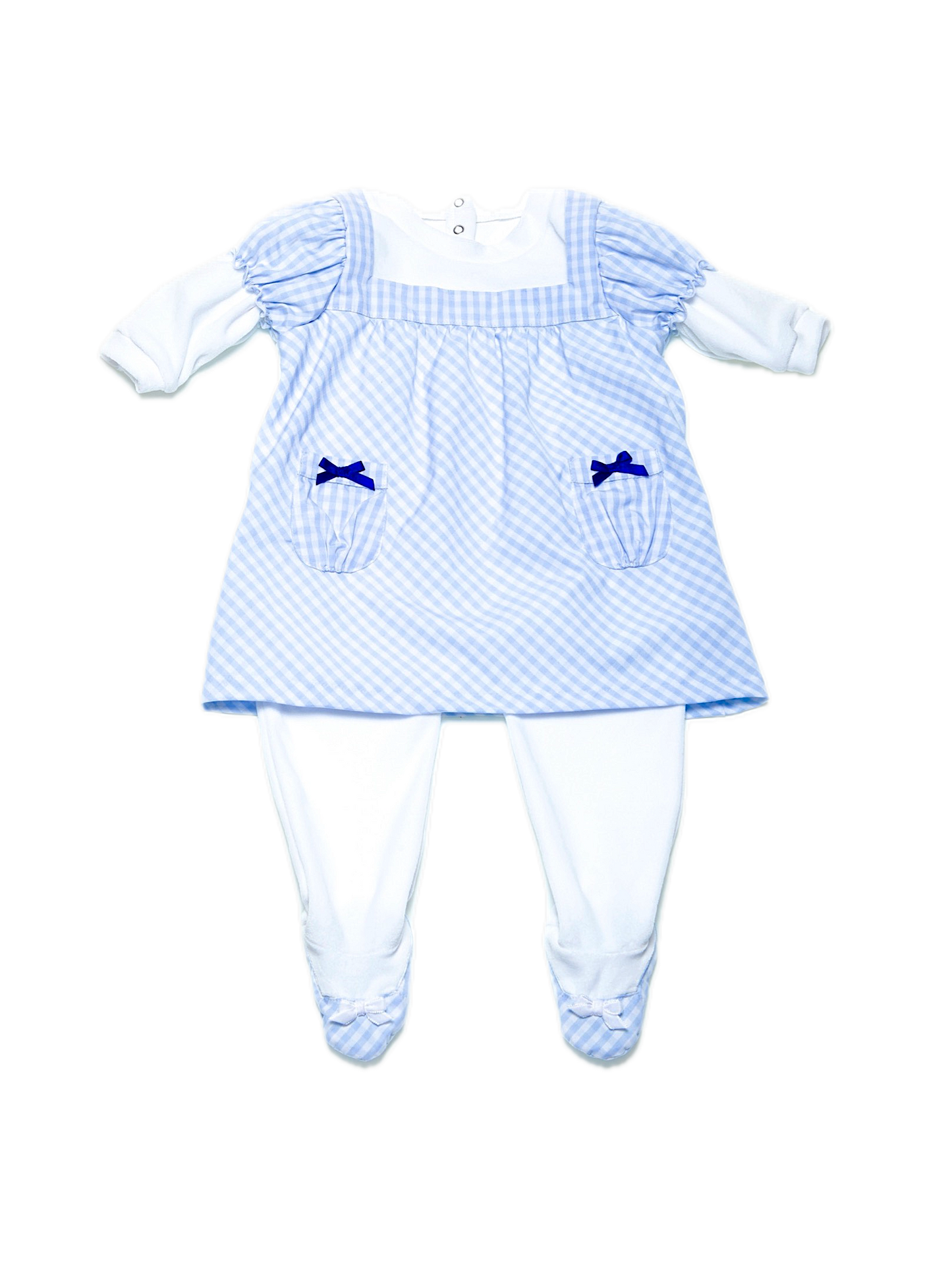 Robe-Pyjabi Vichy et ses petites ballerines