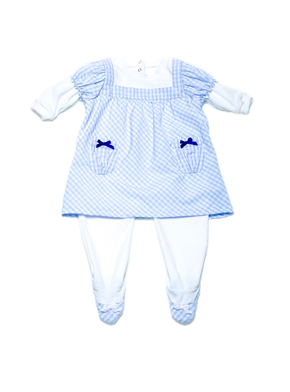 Robe-Pyjabi Vichy et ses petites ballerines