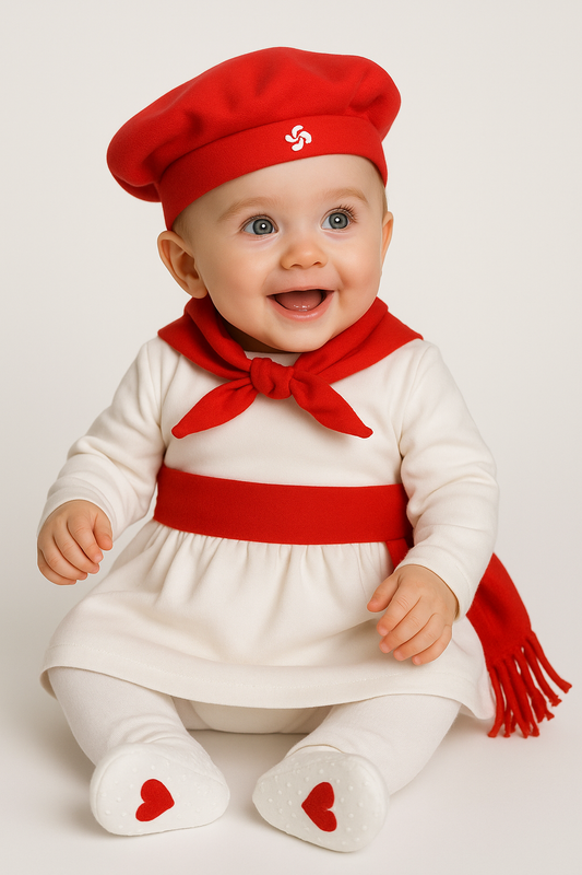 Tenue basque bébé fille
